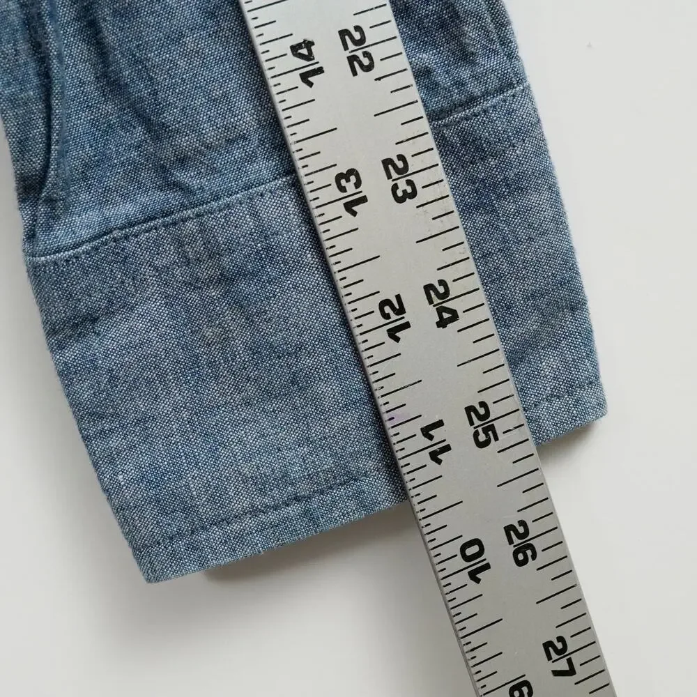 United By Blue Ayres Chambray Shirt Size S Organic Cotton Made in USA
